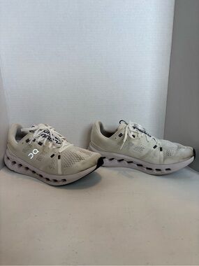 On Running Cloudsurfer white frost running shoes size USM 9